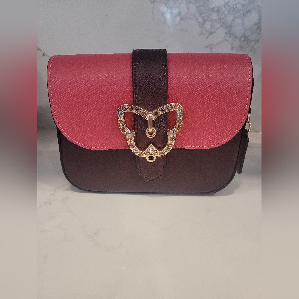 Coach Gemma Crossbody Bag in Colorblock with Butterfly Buckle. - Picture 6 of 11